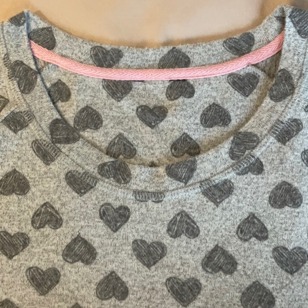 Women’s Gray Heart Pattern Pyjama / Small - Picture 6 of 11